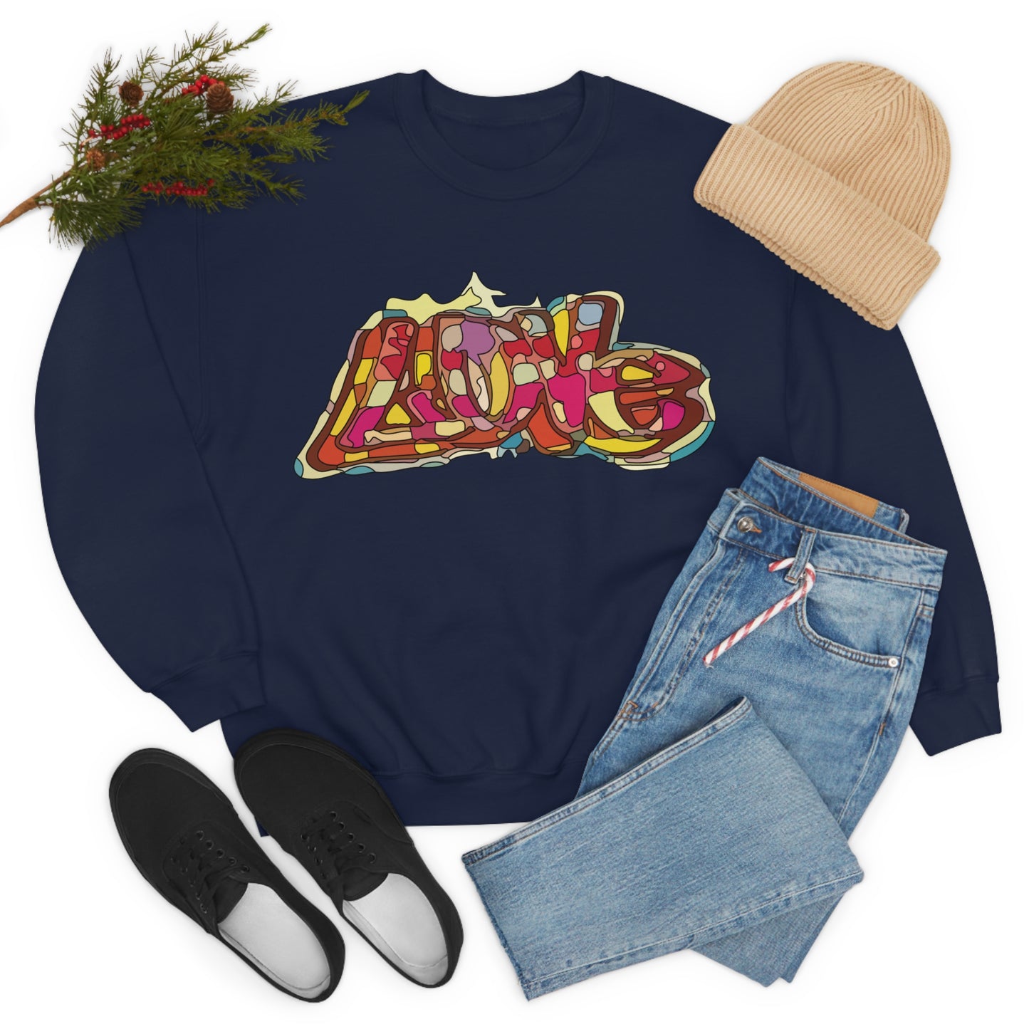 Love in graffiti Crewneck Sweatshirt