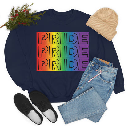 Pride Pride Pride Crewneck Sweatshirt