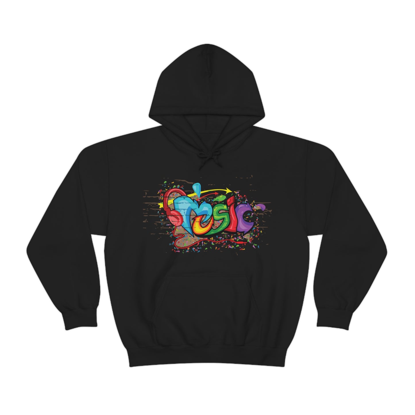 Music colorful graffiti Hoodie