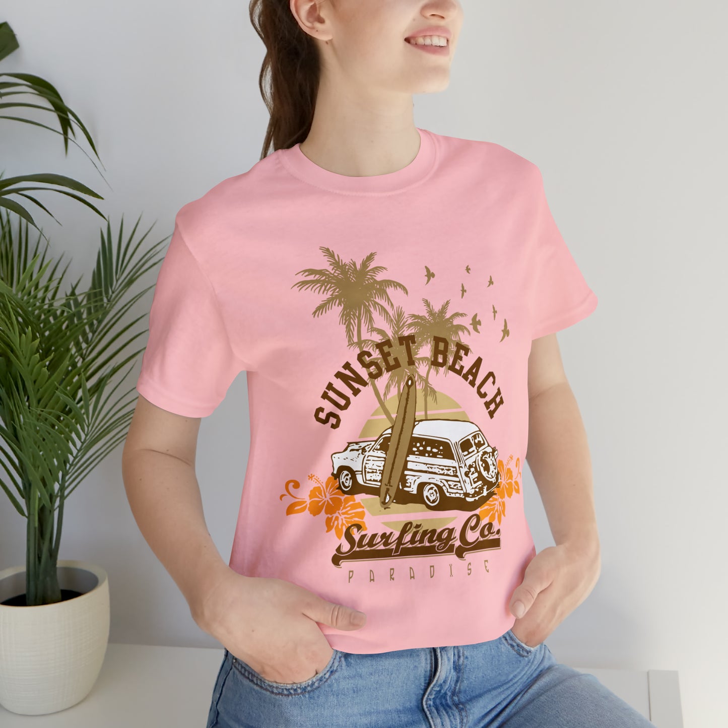 Sunset Beach Surfing Paradise T-Shirt