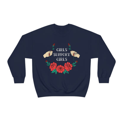 Girls Support Girls Crewneck Sweatshirt