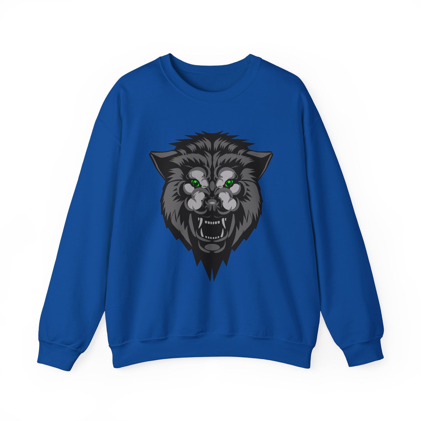 Green eyes wolf Crewneck Sweatshirt