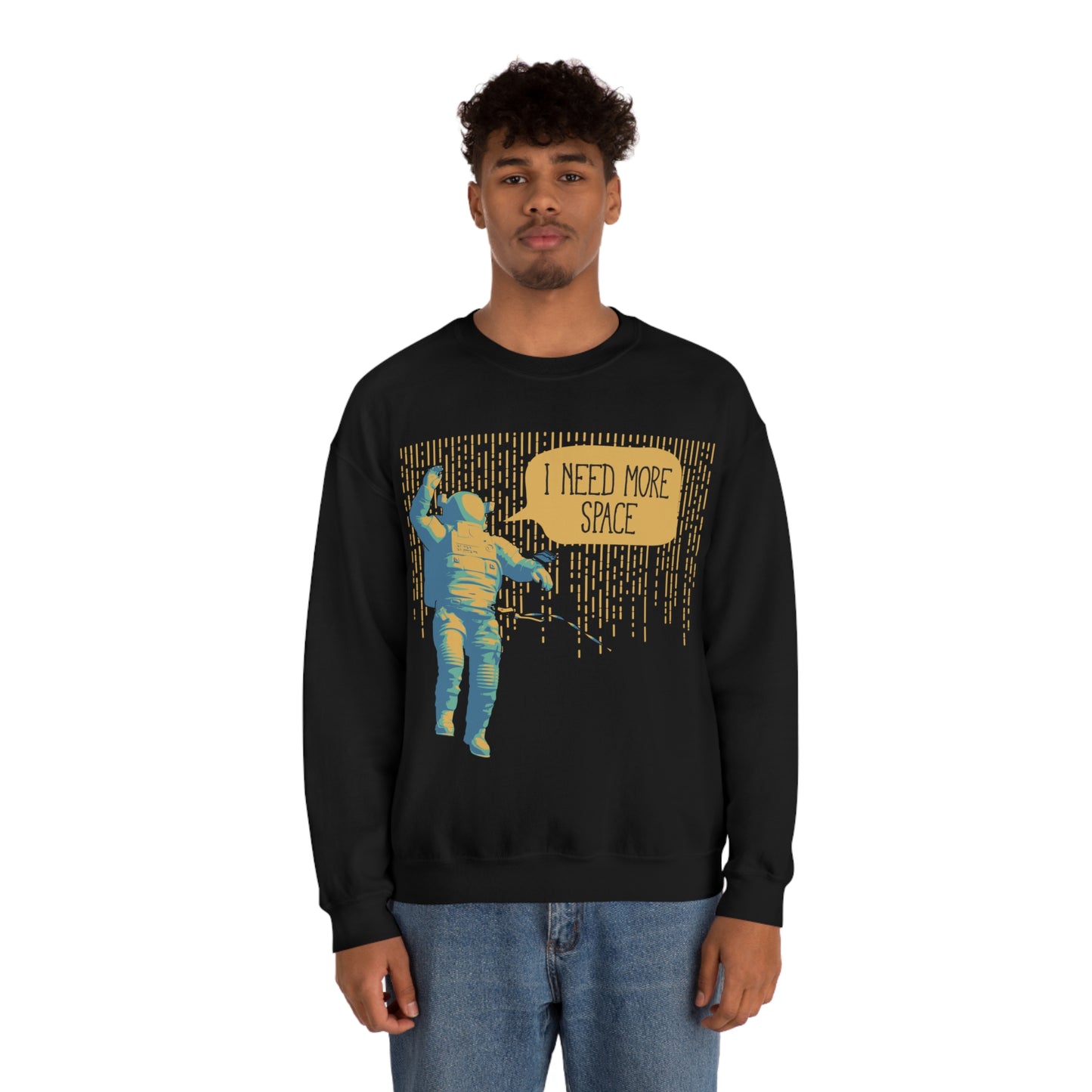 I need more_Space Crewneck Sweatshirt