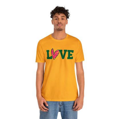 Love stripped heart T-Shirt