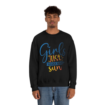 Girls Just Wanna Have Sun Crewneck Sweatshirt