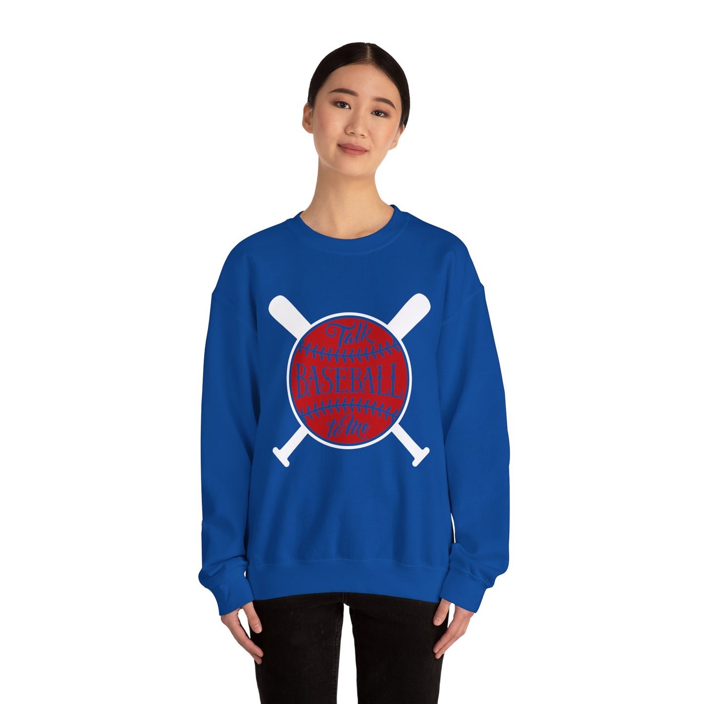 Talk Baseball to Me Crewneck Sweatshirt