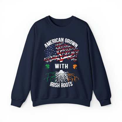 American born with Irish roots Crewneck Sweatshirt