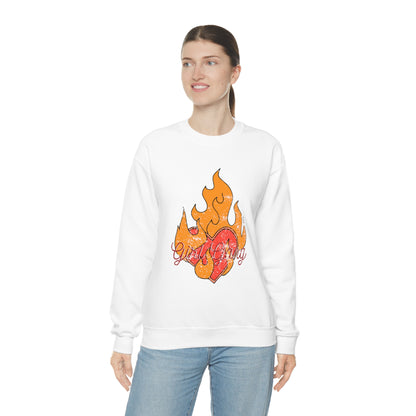 Girl Gang on Fire Crewneck Sweatshirt