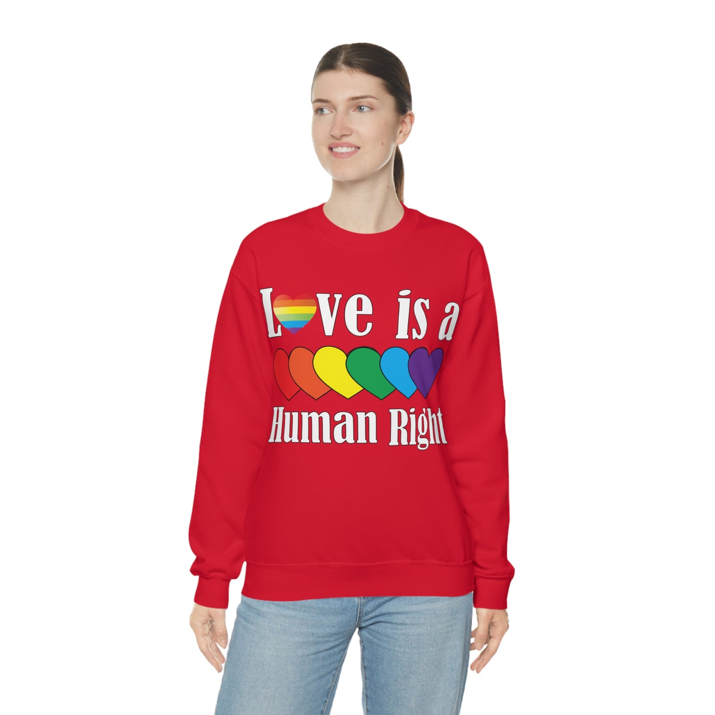 Love is a Human right Crewneck Sweatshirt