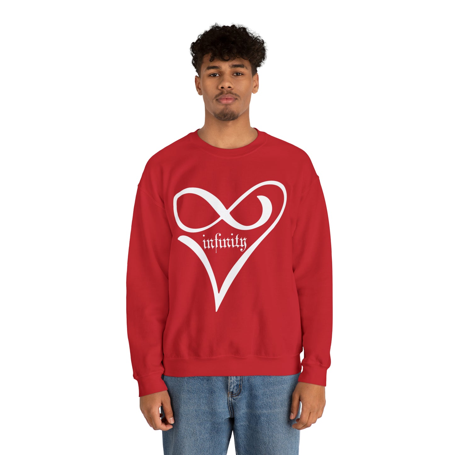 Infinity Love Heart symbol Crewneck Sweatshirt