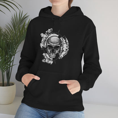 Skull Chain Splatter Hoodie