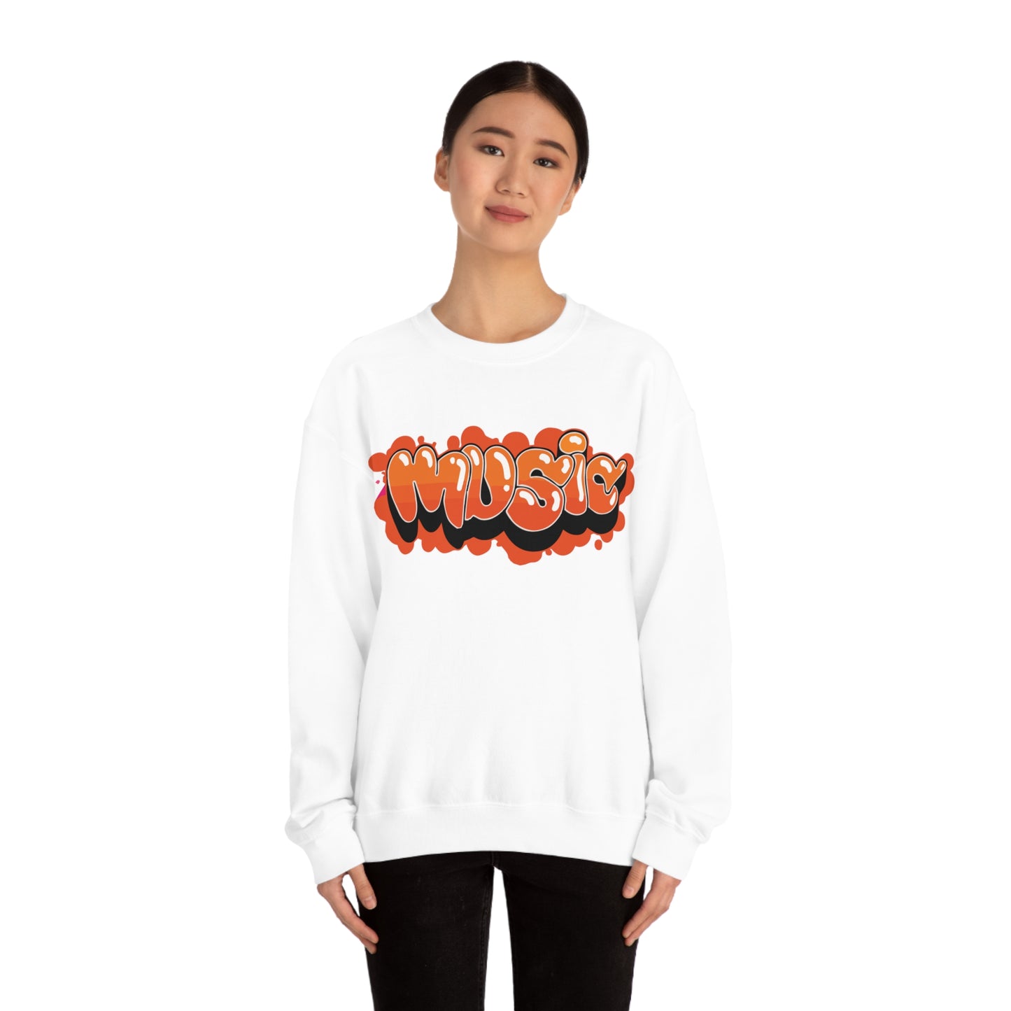 Music graffiti Crewneck Sweatshirt