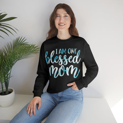 I am one blessed mom Crewneck Sweatshirt