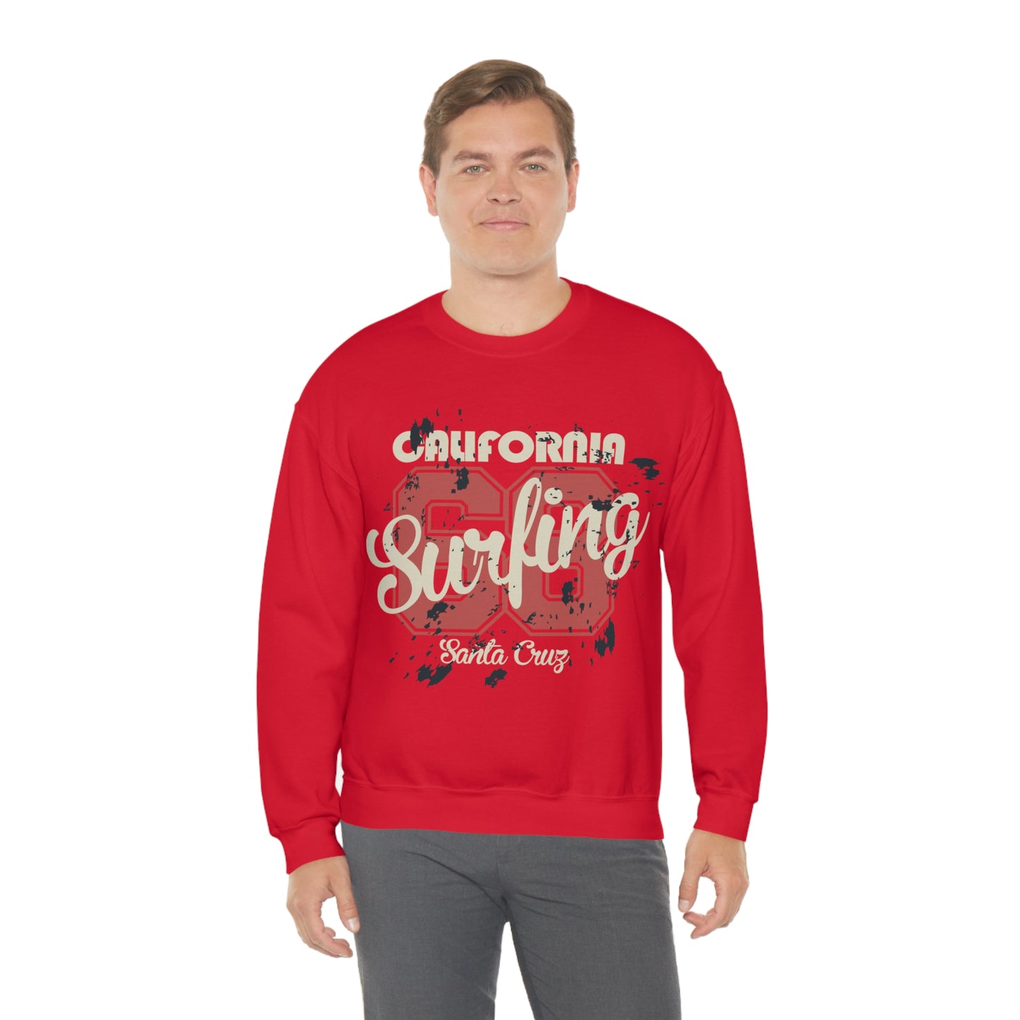 Santa Cruz Surfing Crewneck Sweatshirt