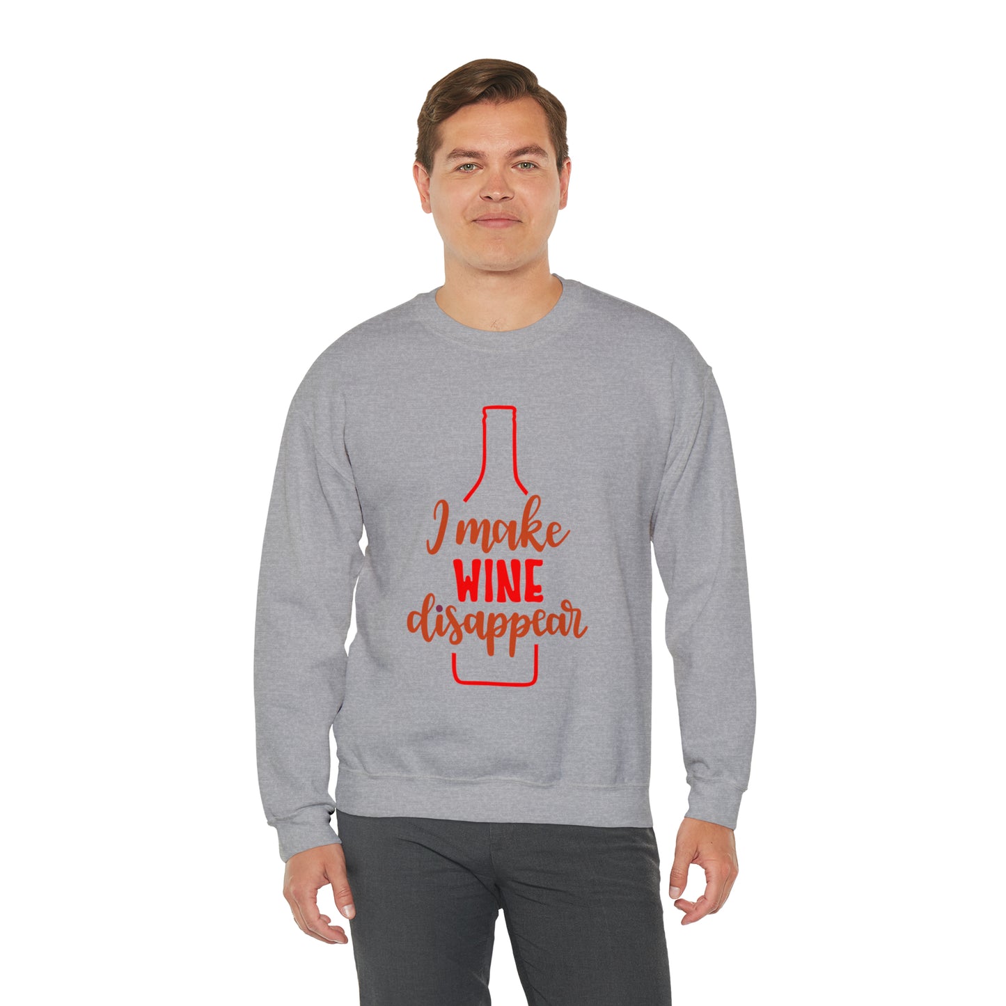 I_make_wine_disappear Crewneck Sweatshirt