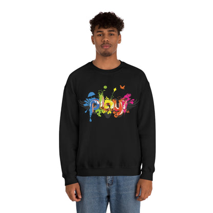 Play colorful graffiti Crewneck Sweatshirt