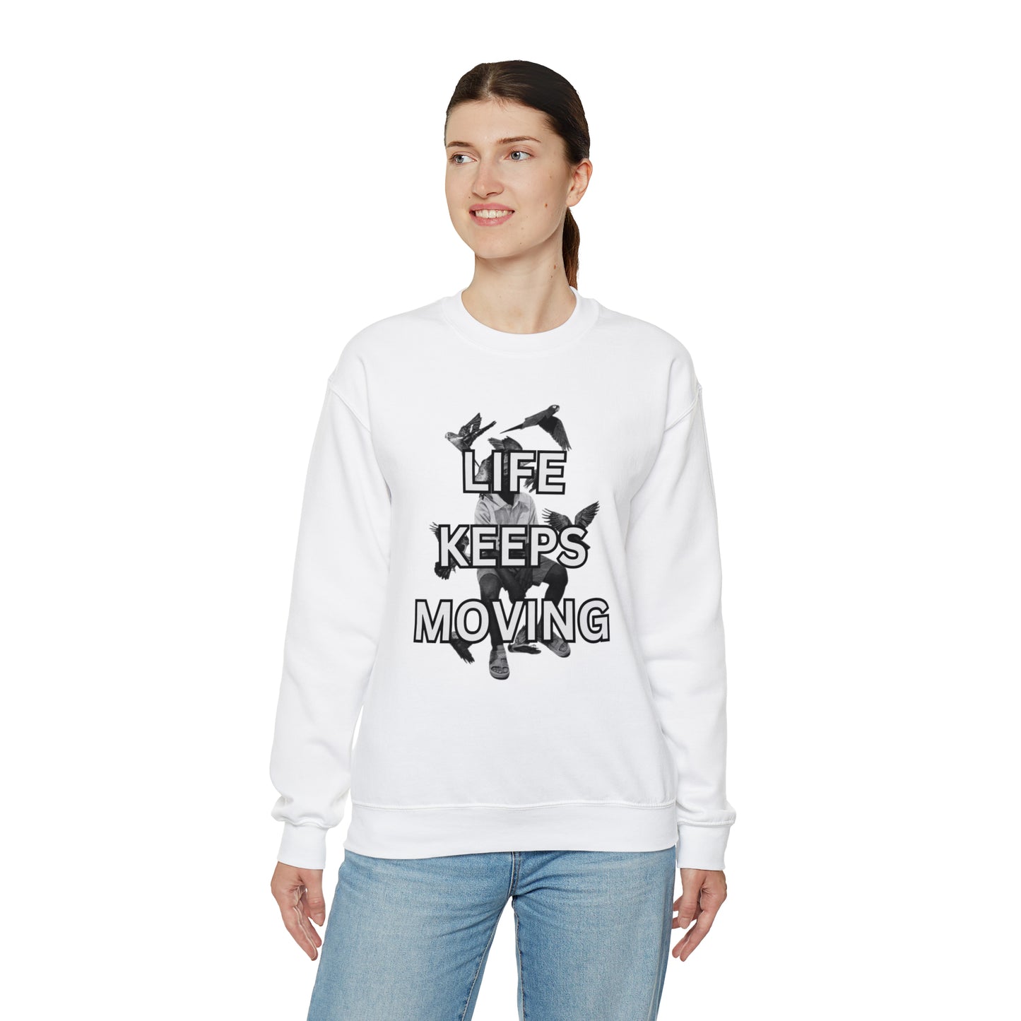 Life Keeps Moving Crewneck Sweatshirt