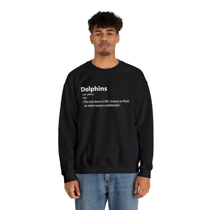 Dolphins definition Crewneck Sweatshirt