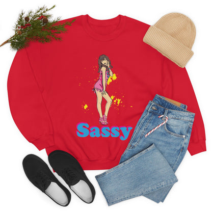 Sassy_girl Crewneck Sweatshirt