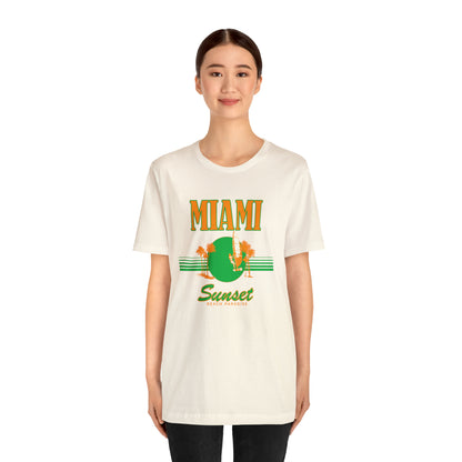 Miami Sunset Beach Paradise T-Shirt