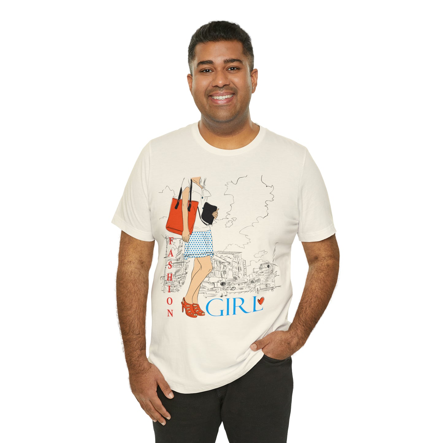 Fashion girl with a bag T-Shirt