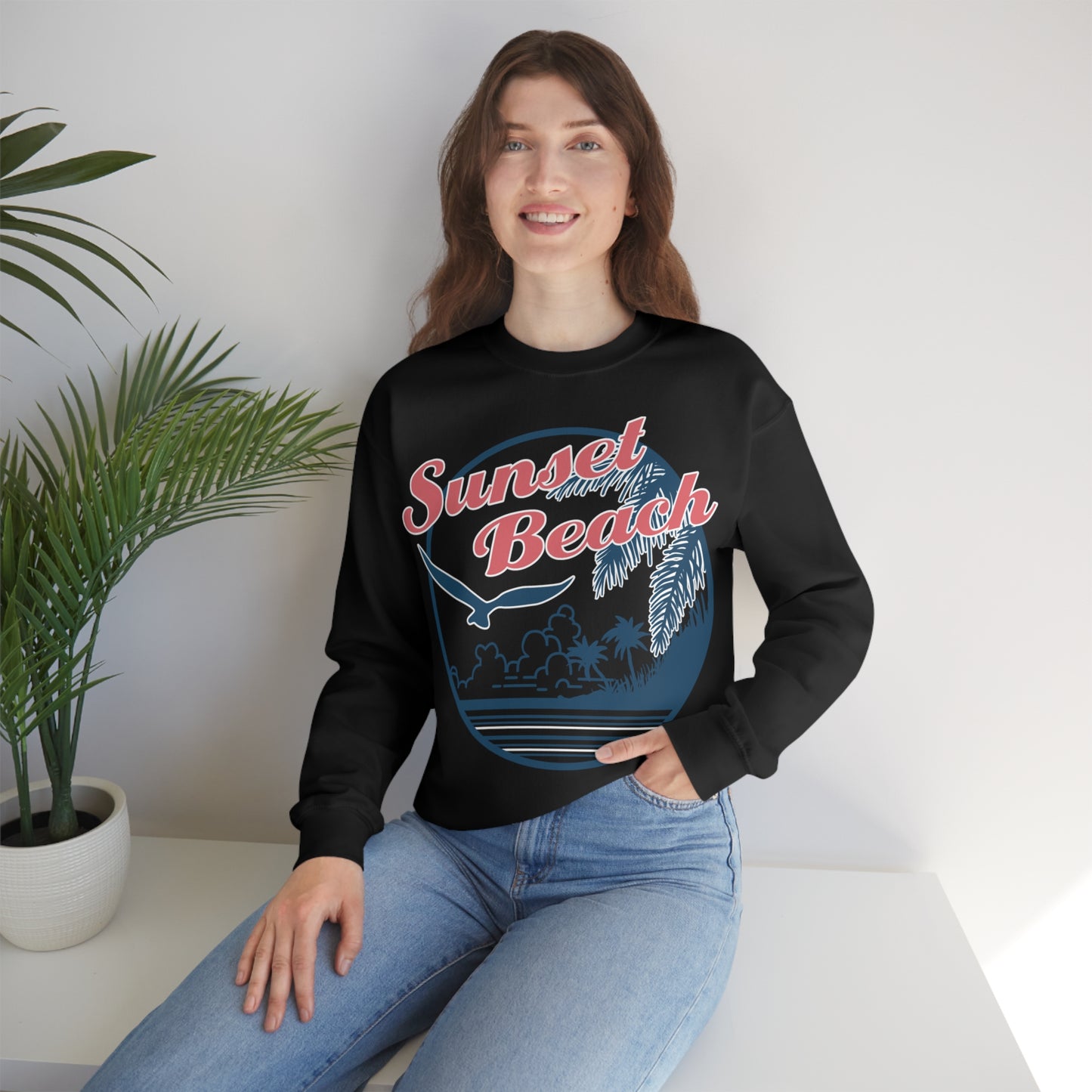 Sunset Beach Crewneck Sweatshirt