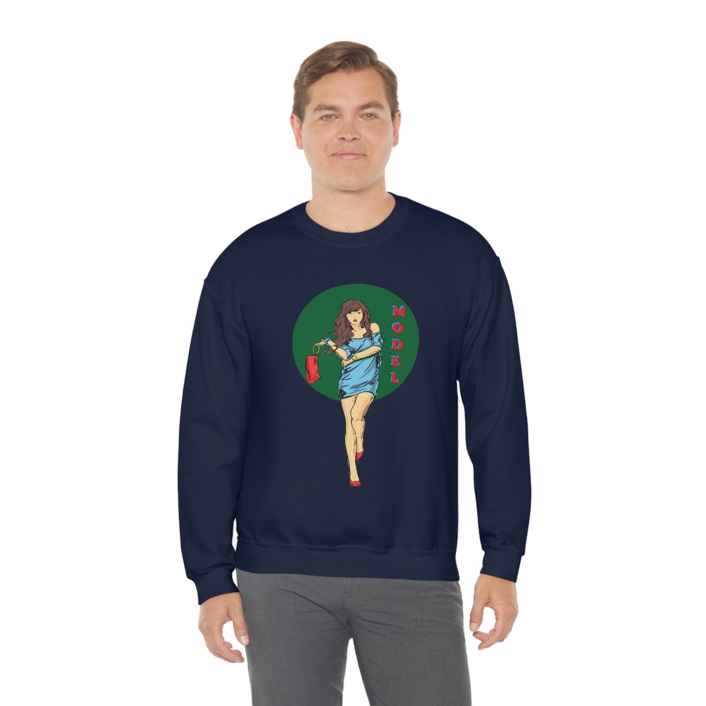 Model girl Crewneck Sweatshirt