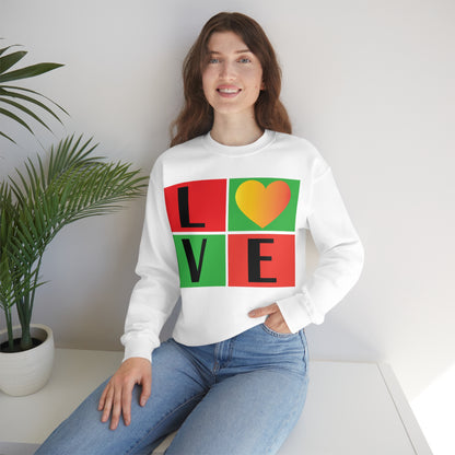 Love Squares Crewneck Sweatshirt