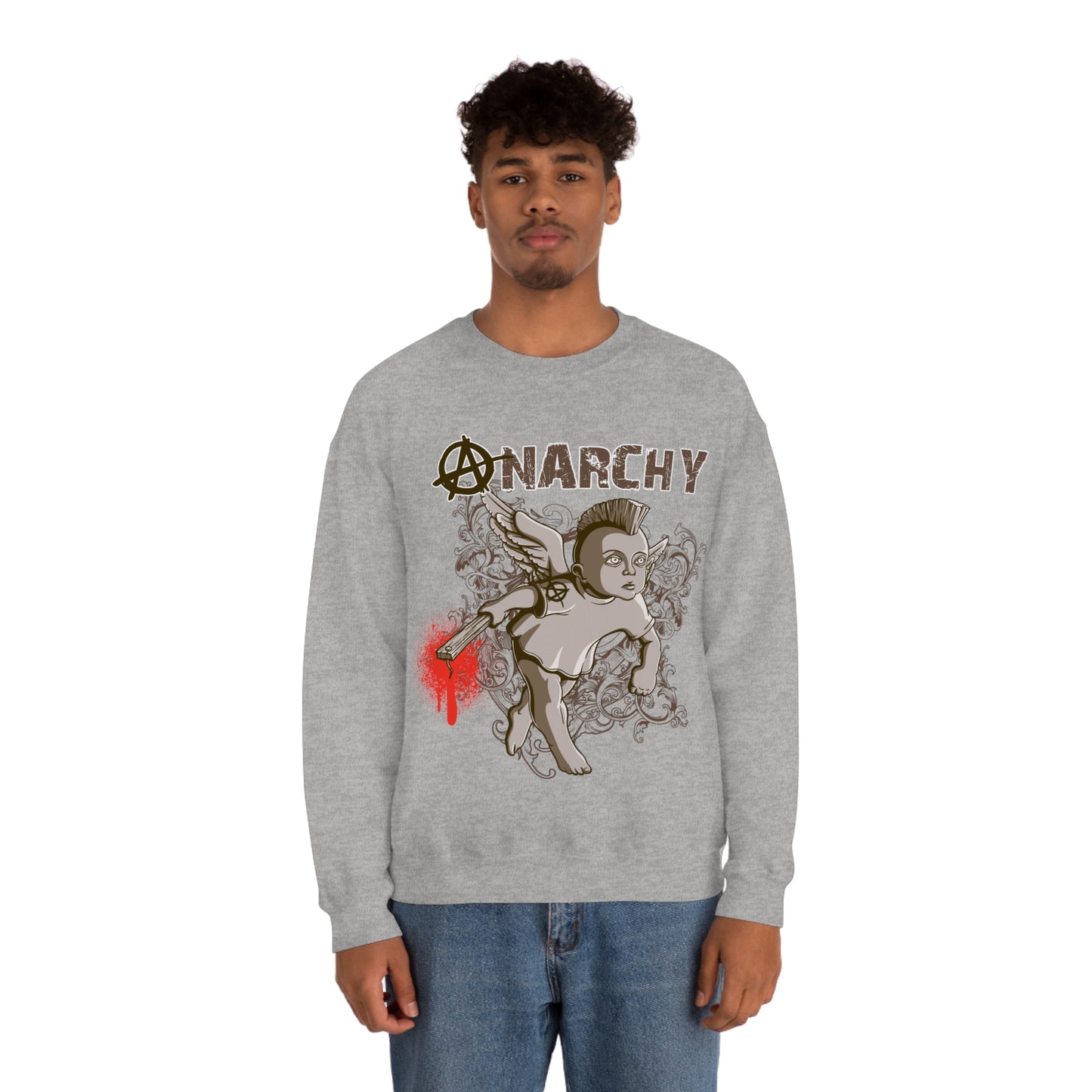 Anarchy Angel Crewneck Sweatshirt