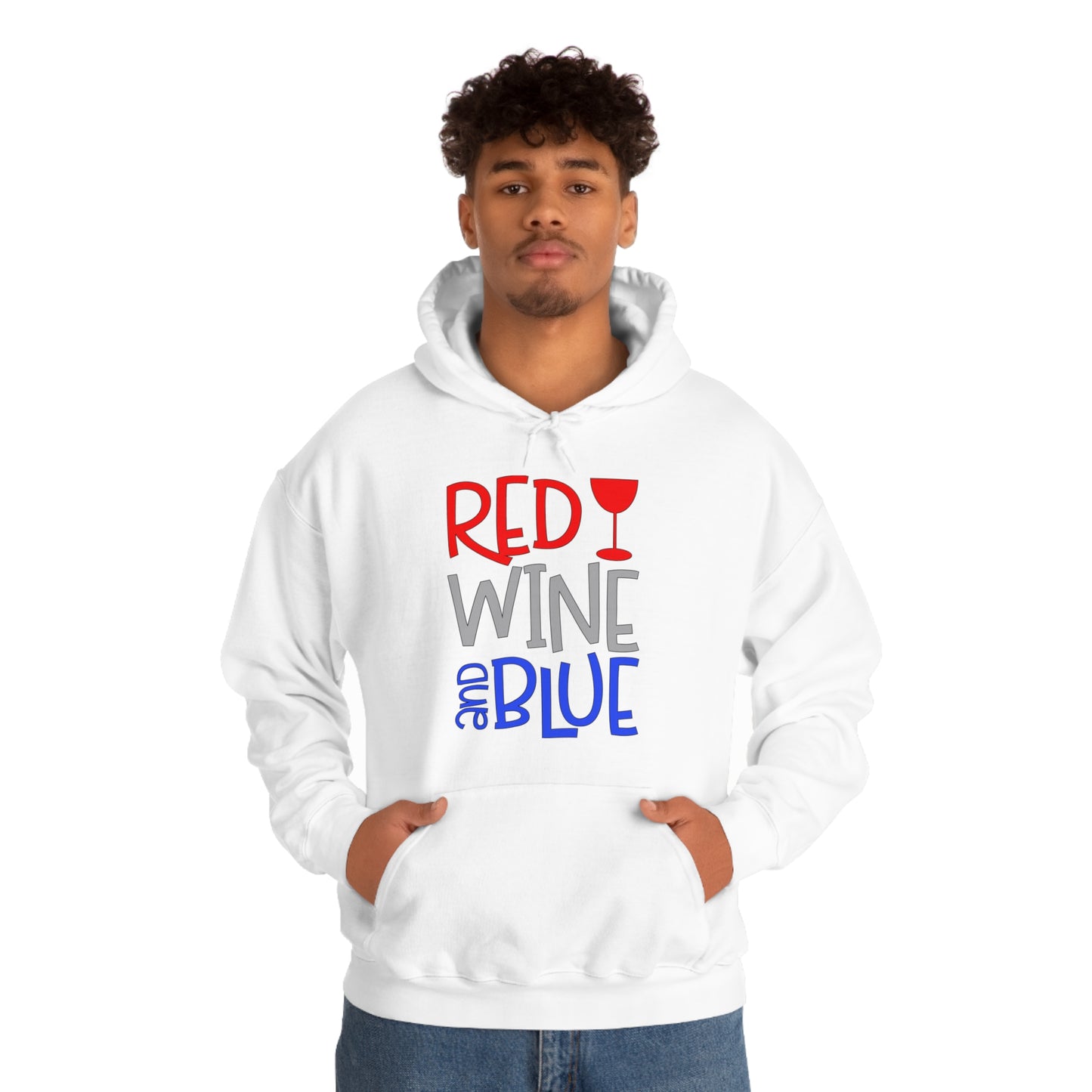 Red Wine Blue Hoodie