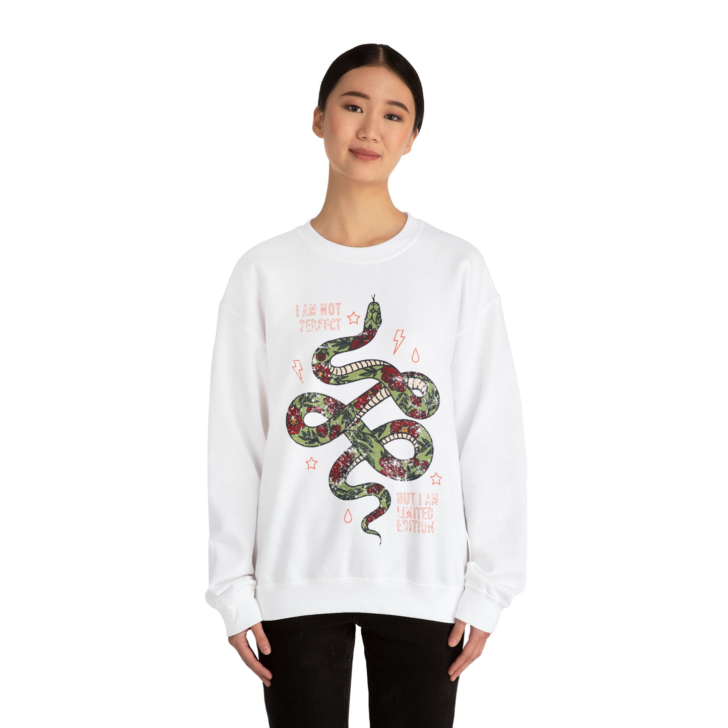 I am not perfect snake Crewneck Sweatshirt