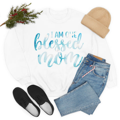 I am one blessed mom Crewneck Sweatshirt