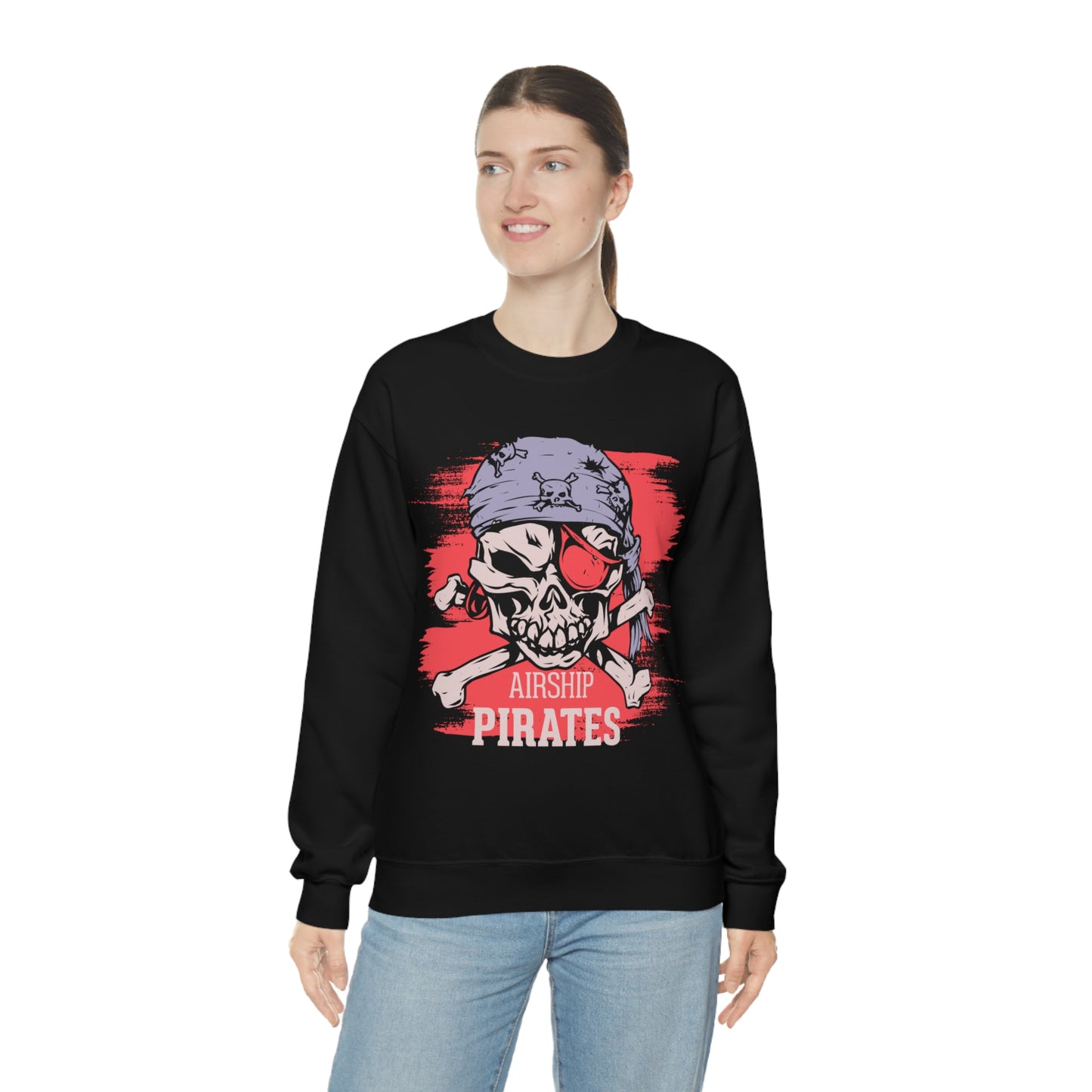 Airship Skull Pirate Crewneck Sweatshirt