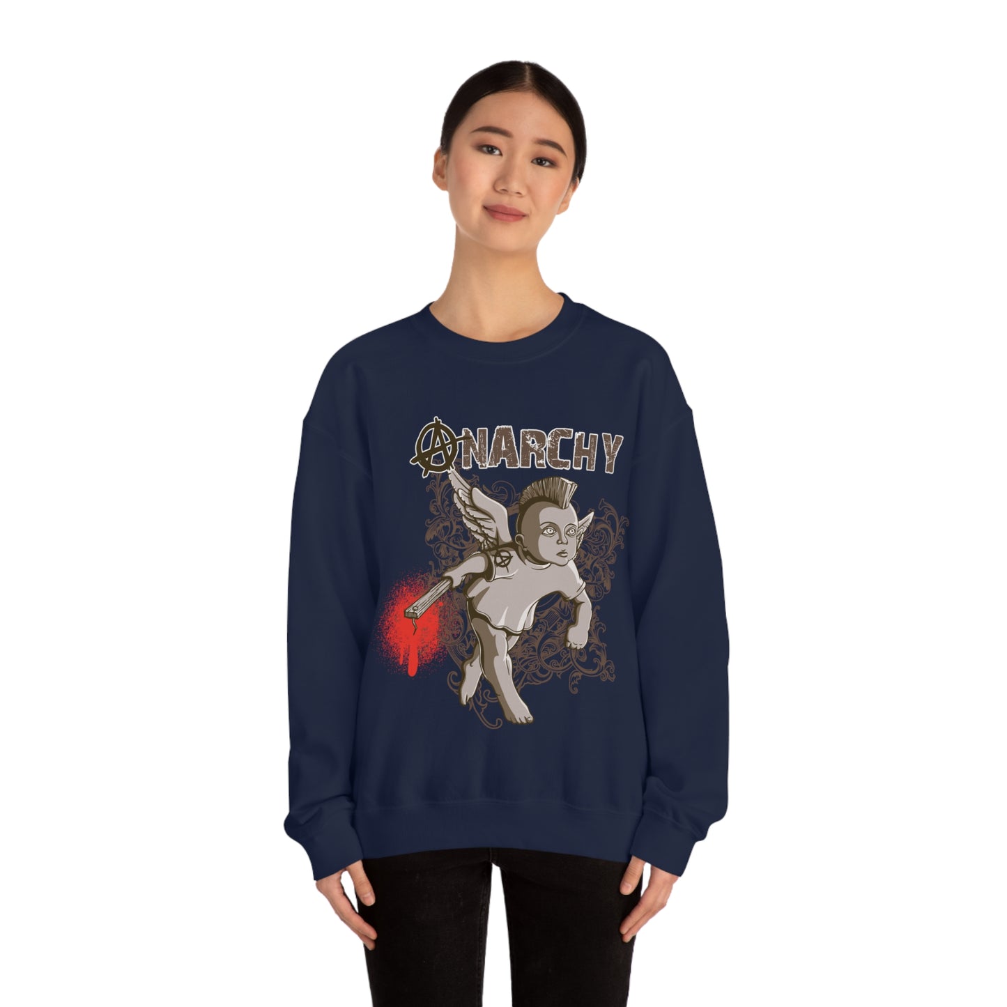 Anarchy Angel Crewneck Sweatshirt