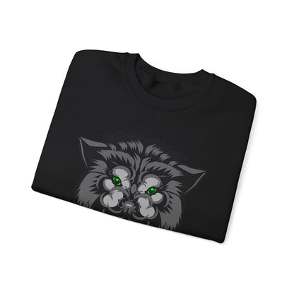 Green eyes wolf Crewneck Sweatshirt