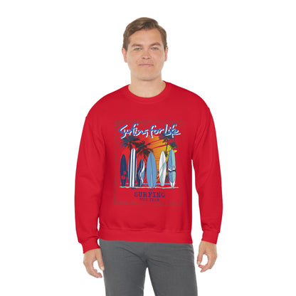 Surfing For Life Crewneck Sweatshirt