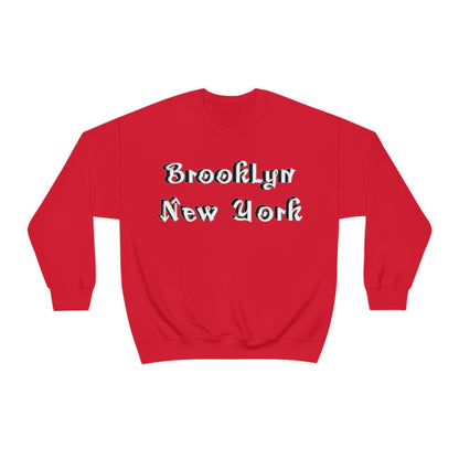 Brooklyn New York Graffitti Crewneck Sweatshirt