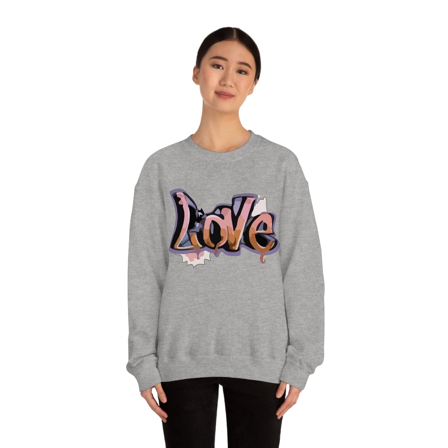 Cool love graffiti Crewneck Sweatshirt