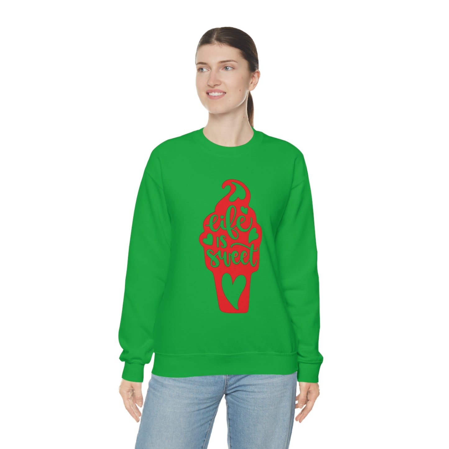 Life_is_sweet Crewneck Sweatshirt