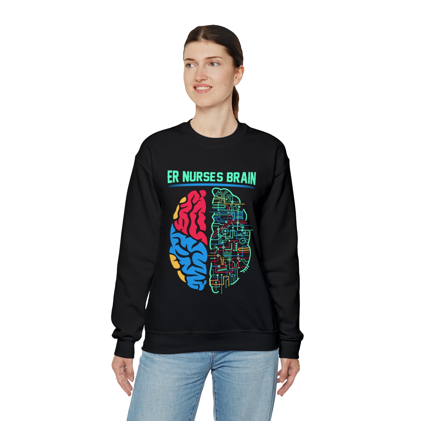 Nurses brain Crewneck Sweatshirt