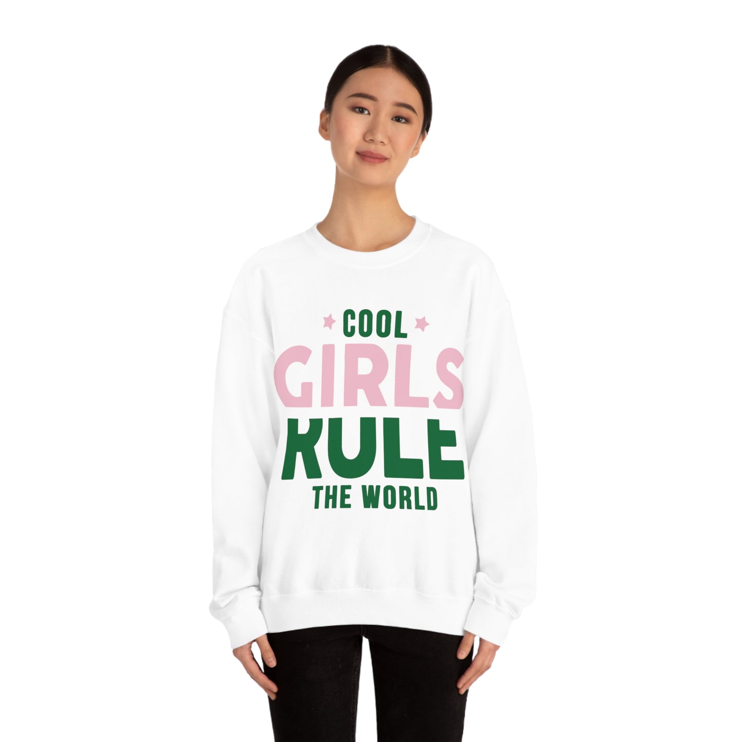 girls rule Crewneck Sweatshirt