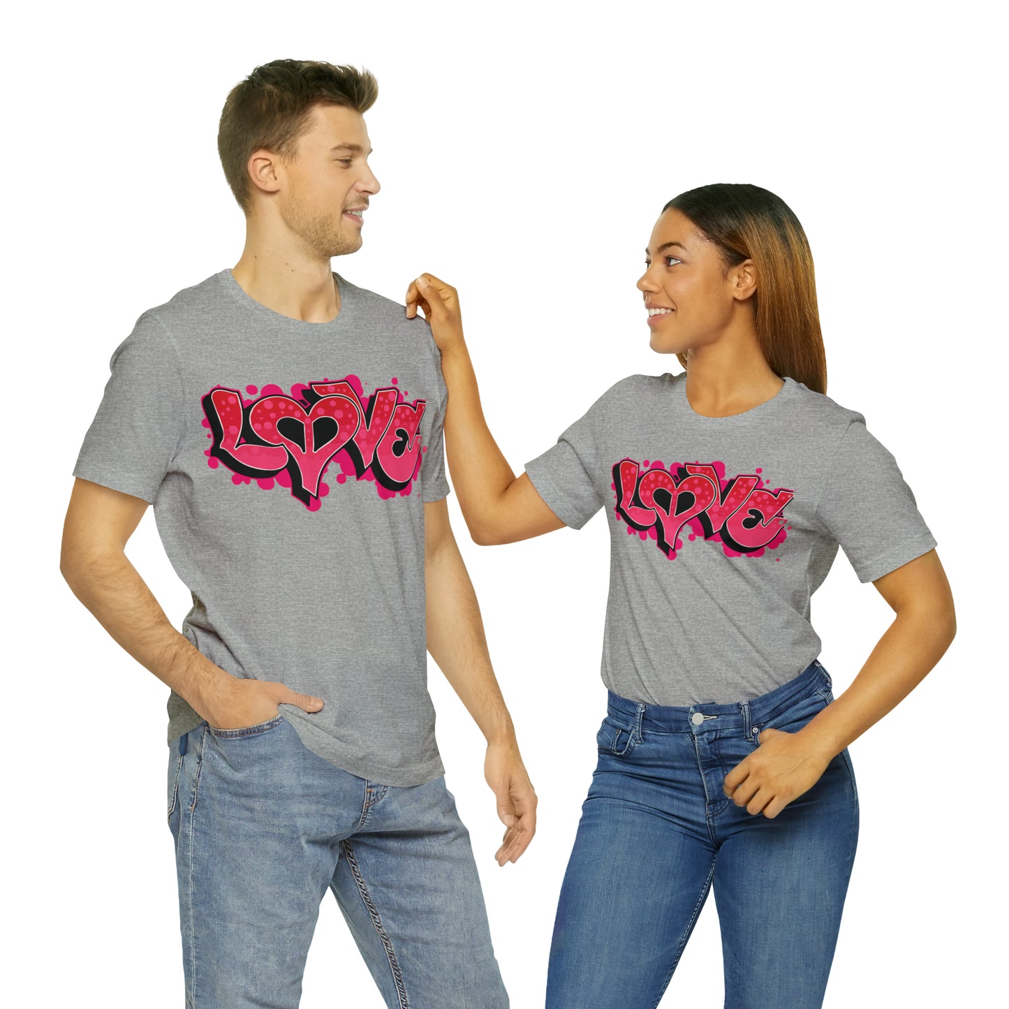 Peace and Love graffiti T-Shirt