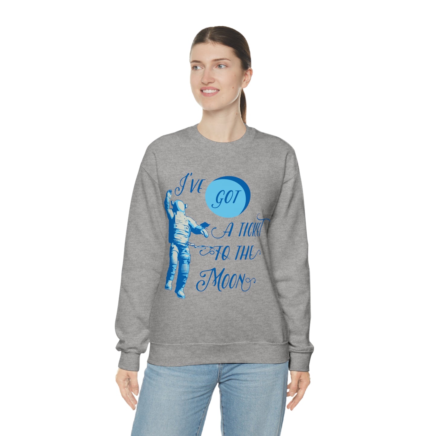 Got a ticket to the moon Crewneck Sweatshirt