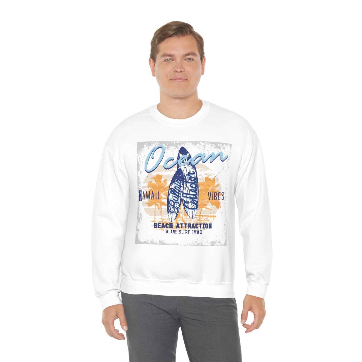 Ocean Hawaii Vibes Crewneck Sweatshirt