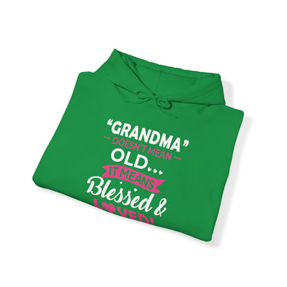 Grandma doesn't means old means blessed Hoodie