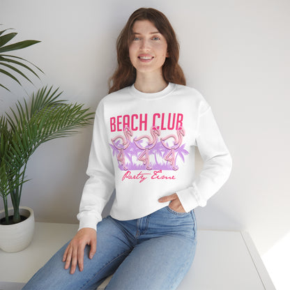 Beach Club Party Time Crewneck Sweatshirt