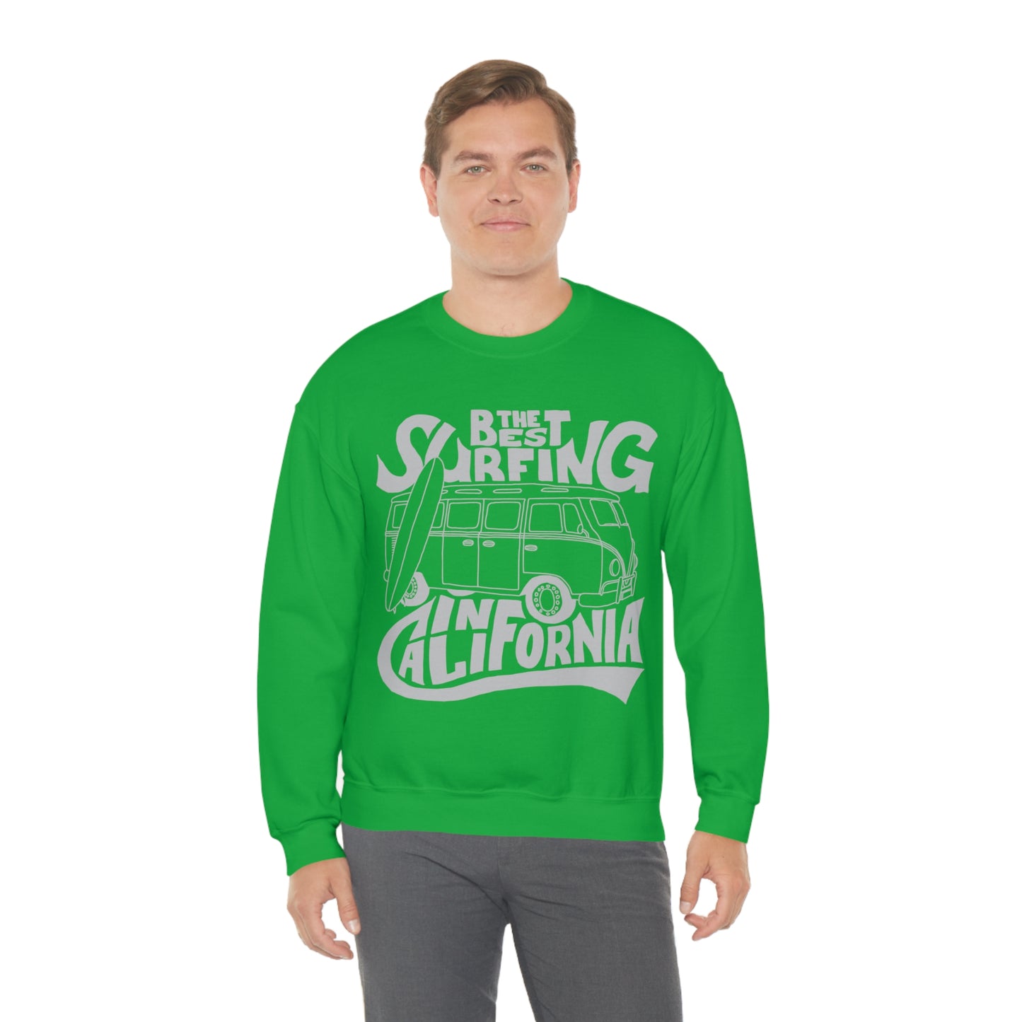 California Best Surfing Crewneck Sweatshirt