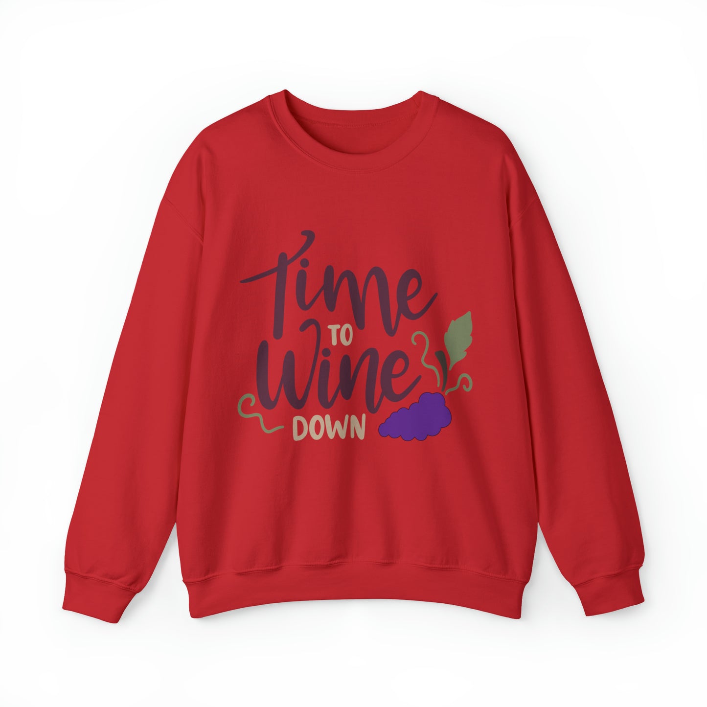 Time_to_wine_down Crewneck Sweatshirt