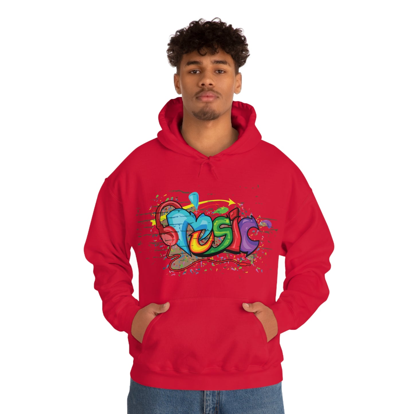 Music colorful graffiti Hoodie