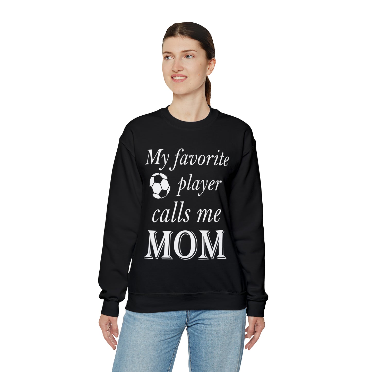 Mom Favorite Soccer player Crewneck Sweatshirt